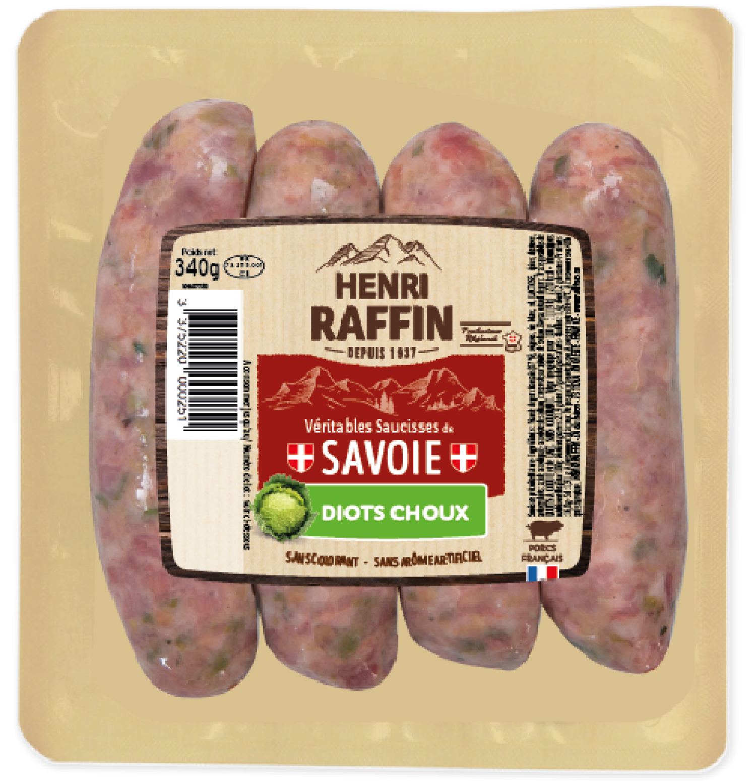 Diot De Savoie Henri Raffin Saucisse Traditionnelle Savoyarde